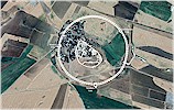 Satellite view and city plan - adapted from Google Earth, 2021